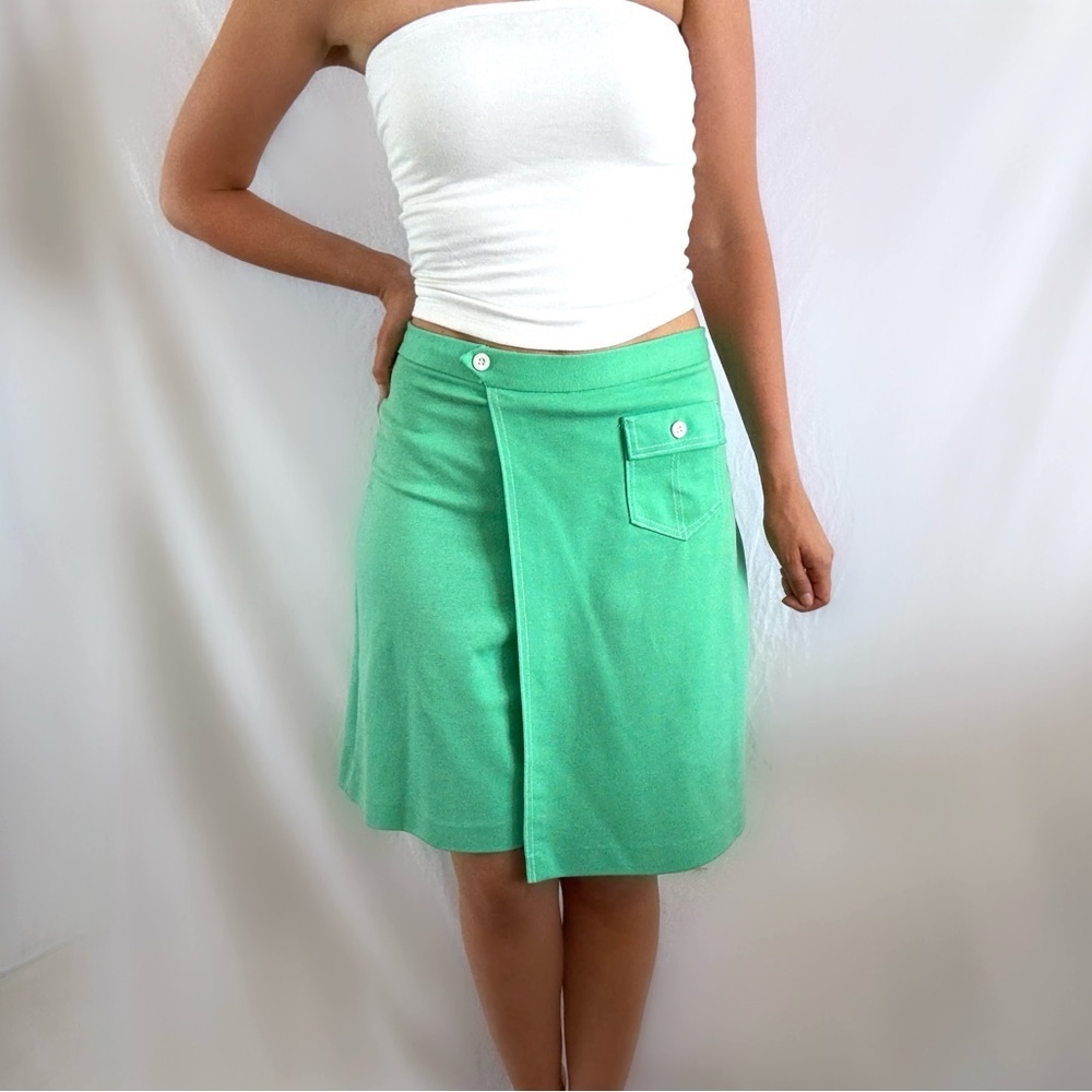 Vintage 60s Jantzen skort mint turquoise blue sporty casual small 28